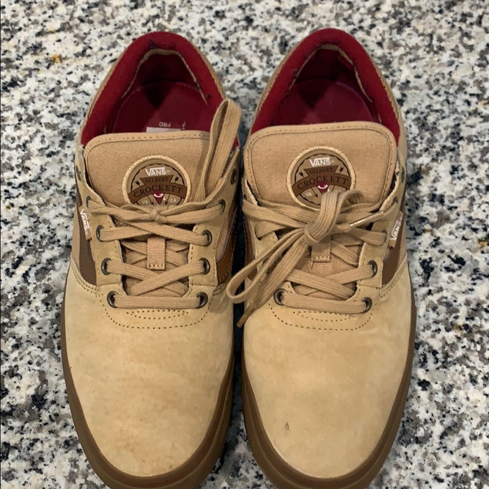 Tan ultracush Vans